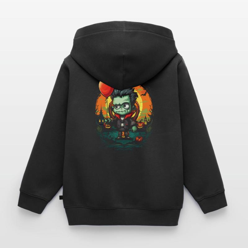 Ballon Halloween Süßes oder Saures Spooky Boo Ghost Kinder Premium Organic Zip Hoodie