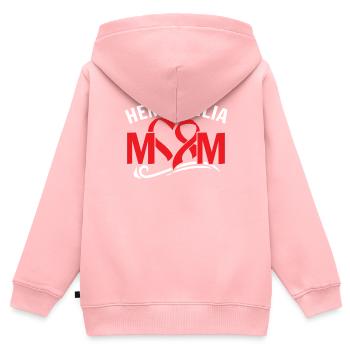 Hämophilie-Krieger-Störung Hämophilie-Bewusstsein - Kinder Premium Organic Zip Hoodie - Rosa - Hinten - AI Model Kid Female (0cm)