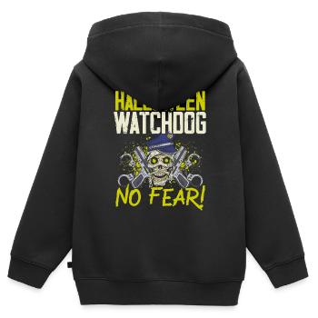 Halloween watchdog, fear not! Policeman Halloween - Kids Premium Organic Zip-up Hoodie - black - Back - AI Model Kid Male (0cm)