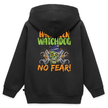 Halloween watchdog, fear not! Policeman Halloween - Kids Premium Organic Zip-up Hoodie - black - Back - AI Model Kid Male (0cm)