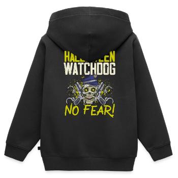 Halloween watchdog, fear not! Policeman Halloween - Kids Premium Organic Zip-up Hoodie - black - Back - AI Model Kid Male (0cm)