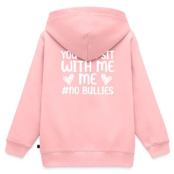 Journée de l’unité Anti Intimidation Prévention Gentillesse - Sweat Premium à capuche zippé enfant bio - rose - Dos - AI Model Kid Female (0cm)