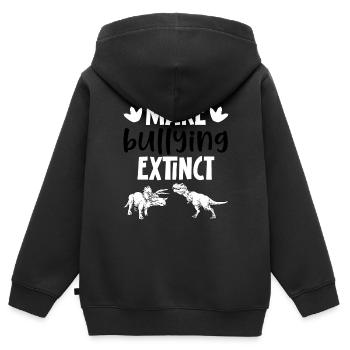Journée de l’unité Anti Intimidation Prévention Gentillesse - Sweat Premium à capuche zippé enfant bio - noir - Dos - AI Model Kid Male (0cm)