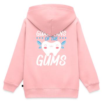 Zahnarzthelferin Zahnarzt Zahnmedizin Zähne - Kinder Premium Organic Zip Hoodie - Rosa - Hinten - AI Model Kid Female (0cm)