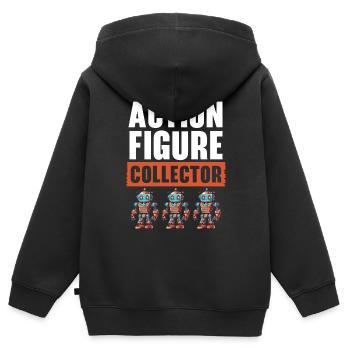 Actionfigur Sammler Hobby Spielzeug Sammlung - Kinder Premium Organic Zip Hoodie - Schwarz - Hinten - AI Model Kid Male (0cm)