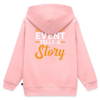 Veranstaltungsplaner Koordinator Job Eventplanung - Kinder Premium Organic Zip Hoodie - Rosa - Hinten - AI Model Kid Female (0cm)