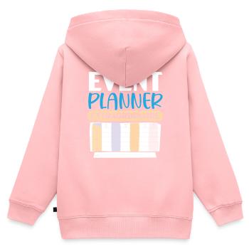 Veranstaltungsplaner Koordinator Job Eventplanung - Kinder Premium Organic Zip Hoodie - Rosa - Hinten - AI Model Kid Female (0cm)