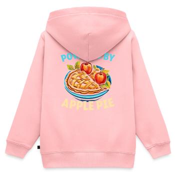 Apfelkuchen Dessert Lebensmittelliebhaber Feinschmecker Amerikanischer Bäcker - Kinder Premium Organic Zip Hoodie - Rosa - Hinten - AI Model Kid Female (0cm)