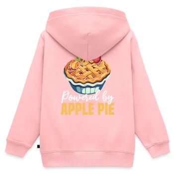 Apfelkuchen Dessert Lebensmittelliebhaber Feinschmecker Amerikanischer Bäcker - Kinder Premium Organic Zip Hoodie - Rosa - Hinten - AI Model Kid Female (0cm)
