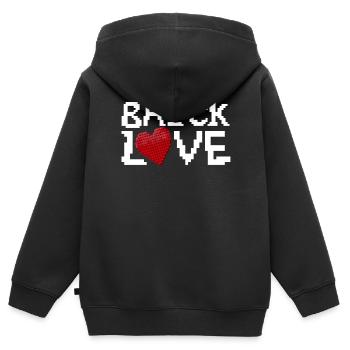 Baumeister Bausteine Blöcke Spielspielzeug - Kinder Premium Organic Zip Hoodie - Schwarz - Hinten - AI Model Kid Male (0cm)