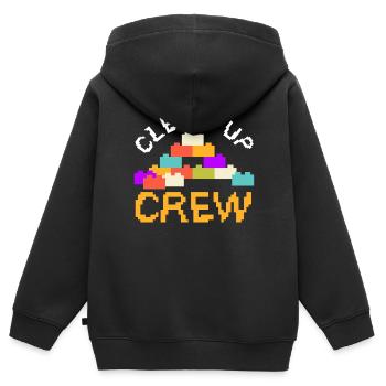 Baumeister Bausteine Blöcke Spielspielzeug - Kinder Premium Organic Zip Hoodie - Schwarz - Hinten - AI Model Kid Male (0cm)