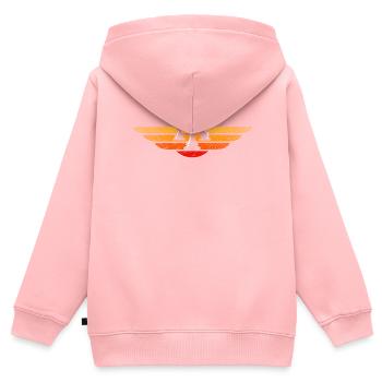 Schachbrettspiel Schachmatt Strategie Schachspieler - Kinder Premium Organic Zip Hoodie - Rosa - Hinten - AI Model Kid Female (0cm)