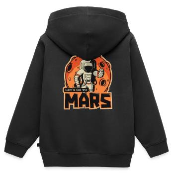 Allons sur Mars Taikonaut Cosmonaut Spaceship - Sweat Premium à capuche zippé enfant bio - noir - Dos - AI Model Kid Male (0cm)