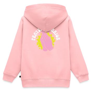 Christliche Zitate Christliche Gläubige Christentum - Kinder Premium Organic Zip Hoodie - Rosa - Hinten - AI Model Kid Female (0cm)
