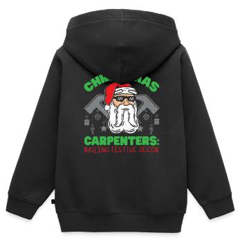 Se précipiter à travers le dentifrice Zahnmedizinische Nous - Sweat Premium à capuche zippé enfant bio - noir - Dos - AI Model Kid Male (0cm)