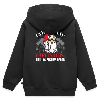 Se précipiter à travers le dentifrice Zahnmedizinische Nous - Sweat Premium à capuche zippé enfant bio - noir - Dos - AI Model Kid Male (0cm)