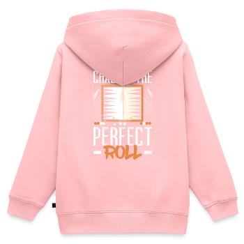 Backgammon Player Strategy Board Game Dice Game - Kids Premium Organic Zip-up Hoodie - rose - Back - AI Model Kid Female (0cm)