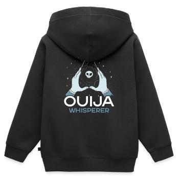 Ouija-Brett Paranormaler Geist Brett Halloween - Kinder Premium Organic Zip Hoodie - Schwarz - Hinten - AI Model Kid Male (0cm)