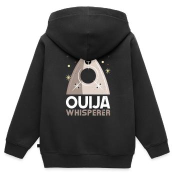 Ouija-Brett Paranormaler Geist Brett Halloween - Kinder Premium Organic Zip Hoodie - Schwarz - Hinten - AI Model Kid Male (0cm)