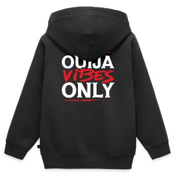 Ouija Board Paranormal Spirit Board Halloween - Sweat Premium à capuche zippé enfant bio - noir - Dos - AI Model Kid Male (0cm)