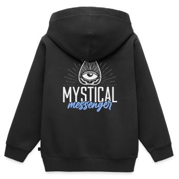 Ouija-Brett Paranormaler Geist Brett Halloween - Kinder Premium Organic Zip Hoodie - Schwarz - Hinten - AI Model Kid Male (0cm)