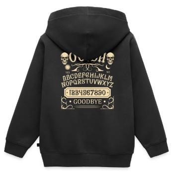 Ouija-Brett Paranormaler Geist Brett Halloween - Kinder Premium Organic Zip Hoodie - Schwarz - Hinten - AI Model Kid Male (0cm)