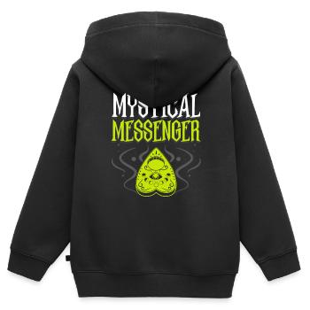 Ouija-Brett Paranormaler Geist Brett Halloween - Kinder Premium Organic Zip Hoodie - Schwarz - Hinten - AI Model Kid Male (0cm)