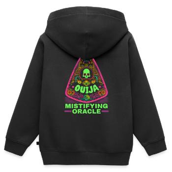 Ouija-Brett Paranormaler Geist Brett Halloween - Kinder Premium Organic Zip Hoodie - Schwarz - Hinten - AI Model Kid Male (0cm)