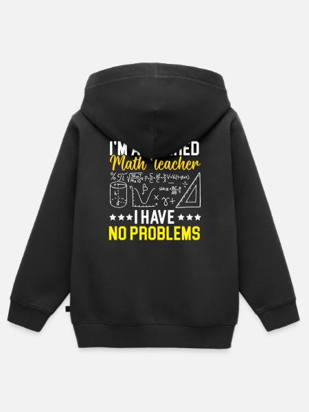 Mathematiklehrer im Ruhestand - Kinder Premium Organic Zip Hoodie - Schwarz