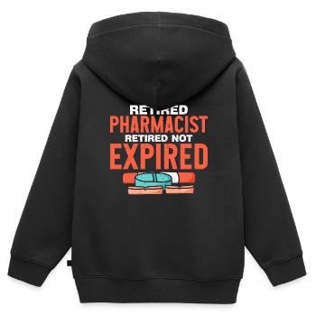 Apotheker Geschenk Apotheke - Kinder Premium Organic Zip Hoodie - Schwarz - Hinten - AI Model Kid Male (0cm)