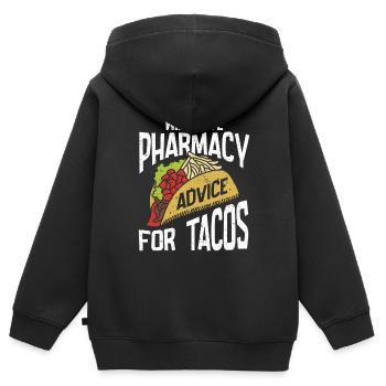 Apotheker Geschenk Apotheke - Kinder Premium Organic Zip Hoodie - Schwarz - Hinten - AI Model Kid Male (0cm)