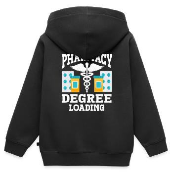 Apotheker Geschenk Apotheke - Kinder Premium Organic Zip Hoodie - Schwarz - Hinten - AI Model Kid Male (0cm)