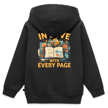 Scrapbooking Scrapbook Papier Basteln Scrapbooker - Kinder Premium Organic Zip Hoodie - Schwarz - Hinten - AI Model Kid Male (0cm)