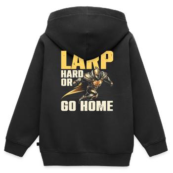 Larping Larp Larper Live-Action-Rollen-Videospiel - Kinder Premium Organic Zip Hoodie - Schwarz - Hinten - AI Model Kid Male (0cm)