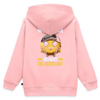 Assistant Coach Sport Trainer Team Coaching - Kids Premium Organic Zip-up Hoodie - rose - Back - AI Model Kid Female (0cm)