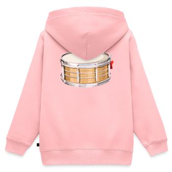 Snare Drum Musical Instrument Musician Drummer - Kids Premium Organic Zip-up Hoodie - rose - Back - AI Model Kid Female (0cm)