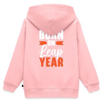 Happy Birthday Schaltjahr 29. Februar Schalttag - Kinder Premium Organic Zip Hoodie - Rosa - Hinten - AI Model Kid Female (0cm)