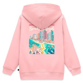 Cancún Mexique Pride Vacances Mexique Voyage Mexicain - Sweat Premium à capuche zippé enfant bio - rose - Dos - AI Model Kid Female (0cm)