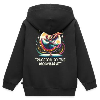 Songtexte Musikliebhaber Songwriter Musikfestival - Kinder Premium Organic Zip Hoodie - Schwarz - Hinten - AI Model Kid Male (0cm)