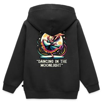 Songtexte Musikliebhaber Songwriter Musikfestival - Kinder Premium Organic Zip Hoodie - Schwarz - Hinten - AI Model Kid Male (0cm)