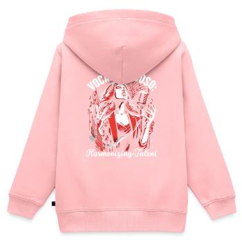 Voice Coach Sänger Opernsänger Vocal Coaching - Kinder Premium Organic Zip Hoodie - Rosa - Hinten - AI Model Kid Female (0cm)