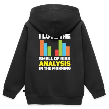 Aktuar Statistiker - Kinder Premium Organic Zip Hoodie - Schwarz - Hinten - AI Model Kid Male (0cm)