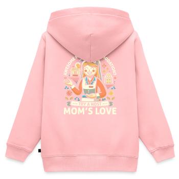 Host Mom Exchange Student Host Family Host Parent - Kids Premium Organic Zip-up Hoodie - rose - Back - AI Model Kid Female (0cm)
