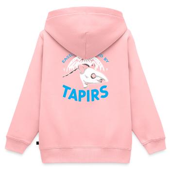 Bergtapir Tier Zoowärter Tapir Liebhaber - Kinder Premium Organic Zip Hoodie - Rosa - Hinten - AI Model Kid Female (0cm)