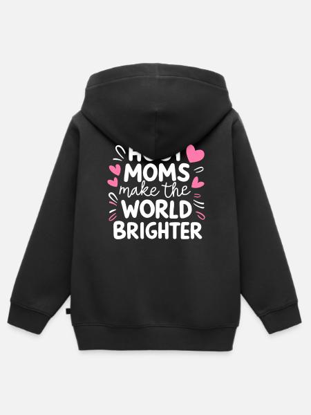 Gastmutter Austauschschüler Gastfamilie Gasteltern - Kinder Premium Organic Zip Hoodie - Schwarz