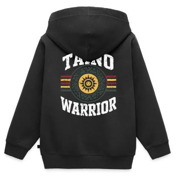 Taino Indianer Puerto Rico Boricua Puerto Ricaner - Kinder Premium Organic Zip Hoodie - Schwarz - Hinten - AI Model Kid Male (0cm)