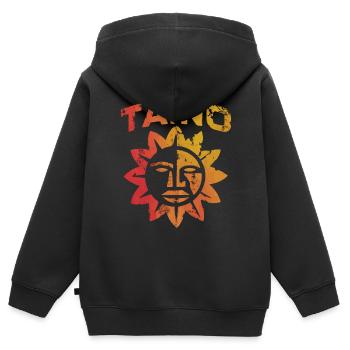 Taino-Indianer Puerto Rico Boricua Puerto-Ricaner - Kinder Premium Organic Zip Hoodie - Schwarz - Hinten - AI Model Kid Male (0cm)