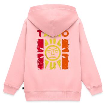 Taino-Indianer Puerto Rico Boricua Puerto-Ricaner - Kinder Premium Organic Zip Hoodie - Rosa - Hinten - AI Model Kid Female (0cm)