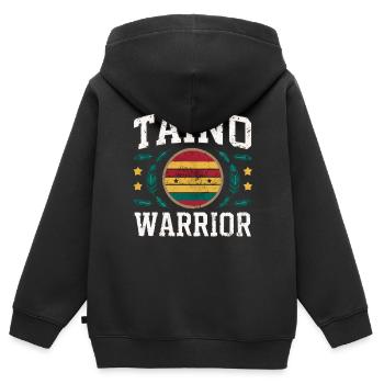 Taino-Indianer Puerto Rico Boricua Puerto-Ricaner - Kinder Premium Organic Zip Hoodie - Schwarz - Hinten - AI Model Kid Male (0cm)