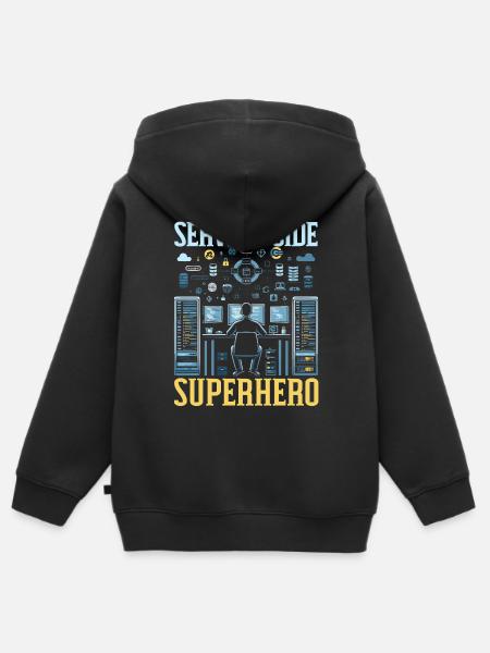 Backend-Entwickler Programmierung Softwareprogrammierer - Kinder Premium Organic Zip Hoodie - Schwarz